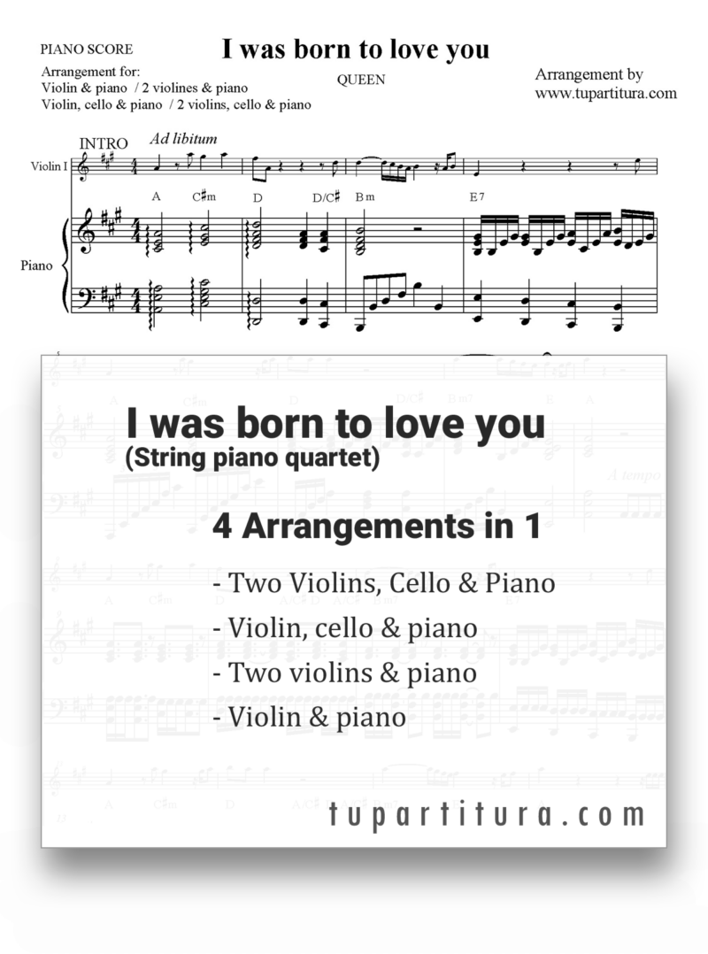 I was born to love you