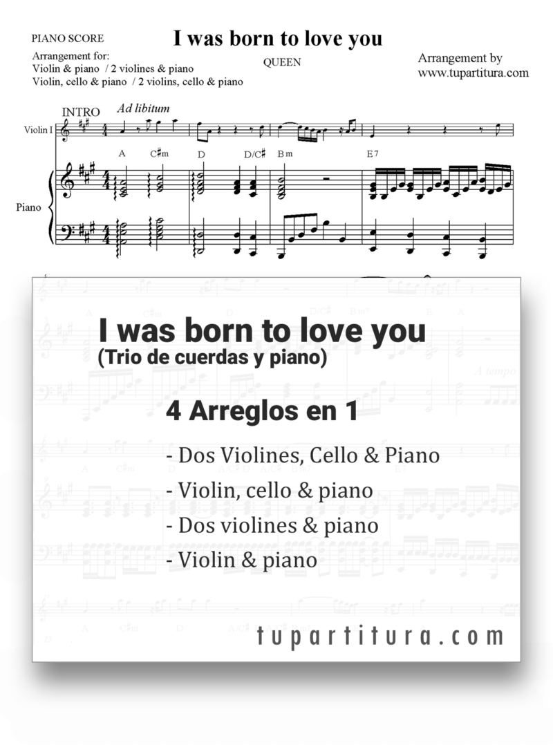 I was born to love you